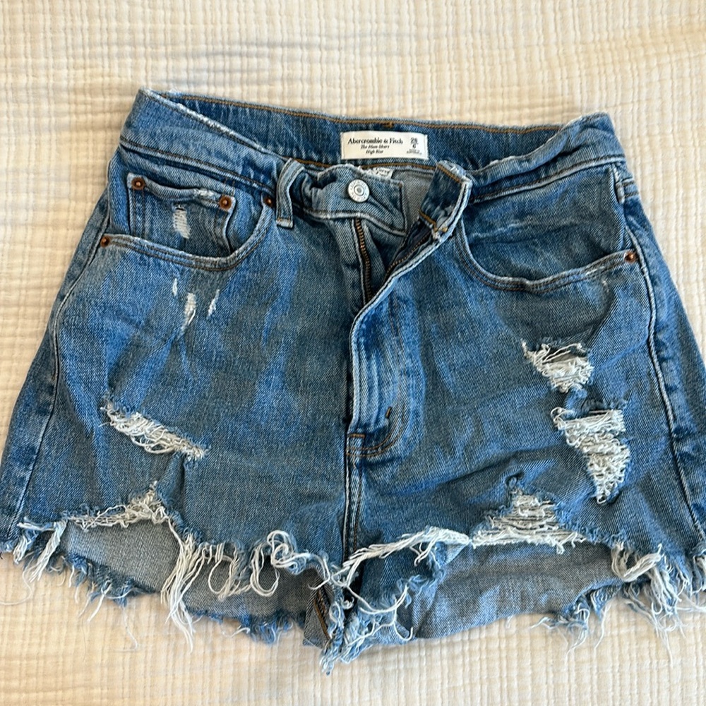 A&F high rise shorts